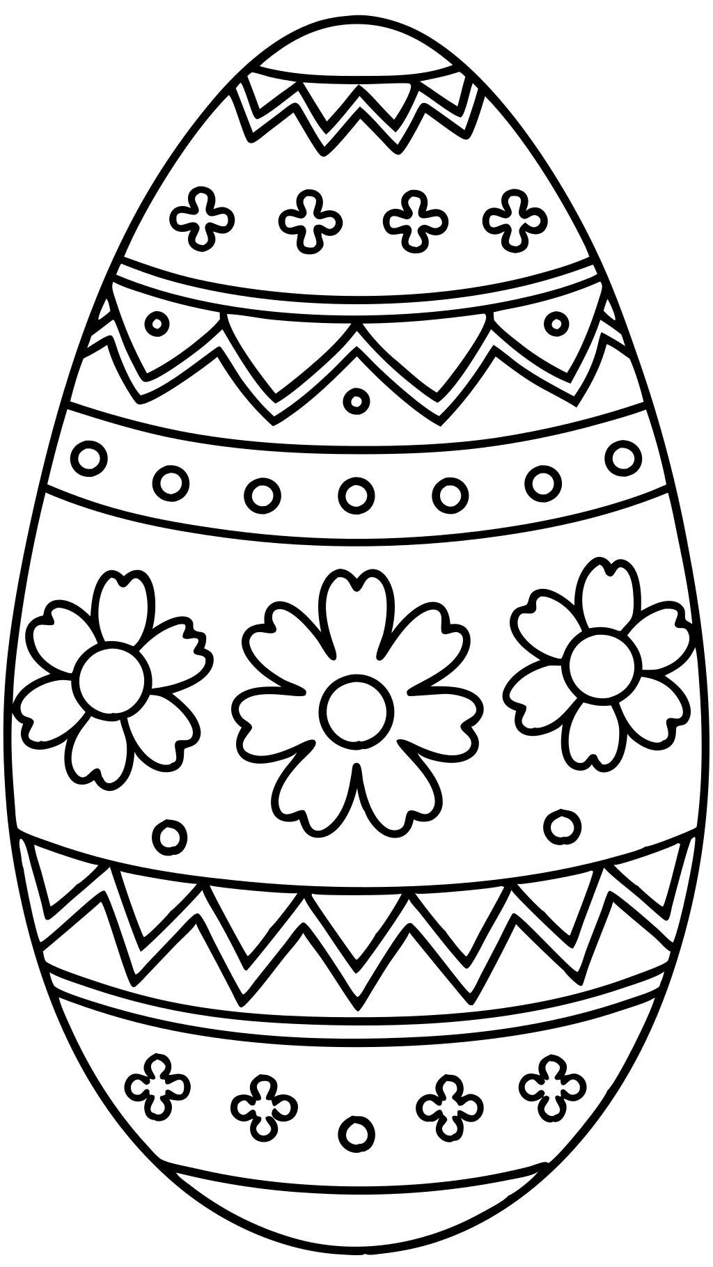 free easter egg coloring pages to print